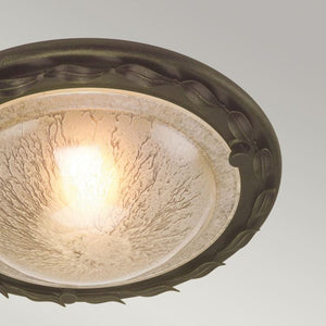Olivia 1 Light Flush - Black/Gold - Comet Lighting