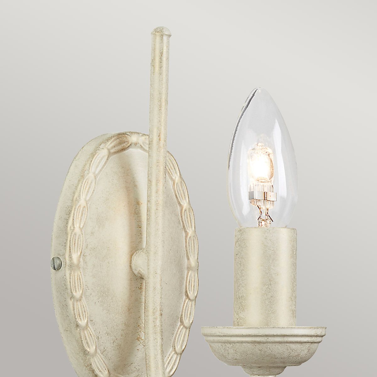 Olivia 1 Light Wall Light - Ivory/Gold - Comet Lighting