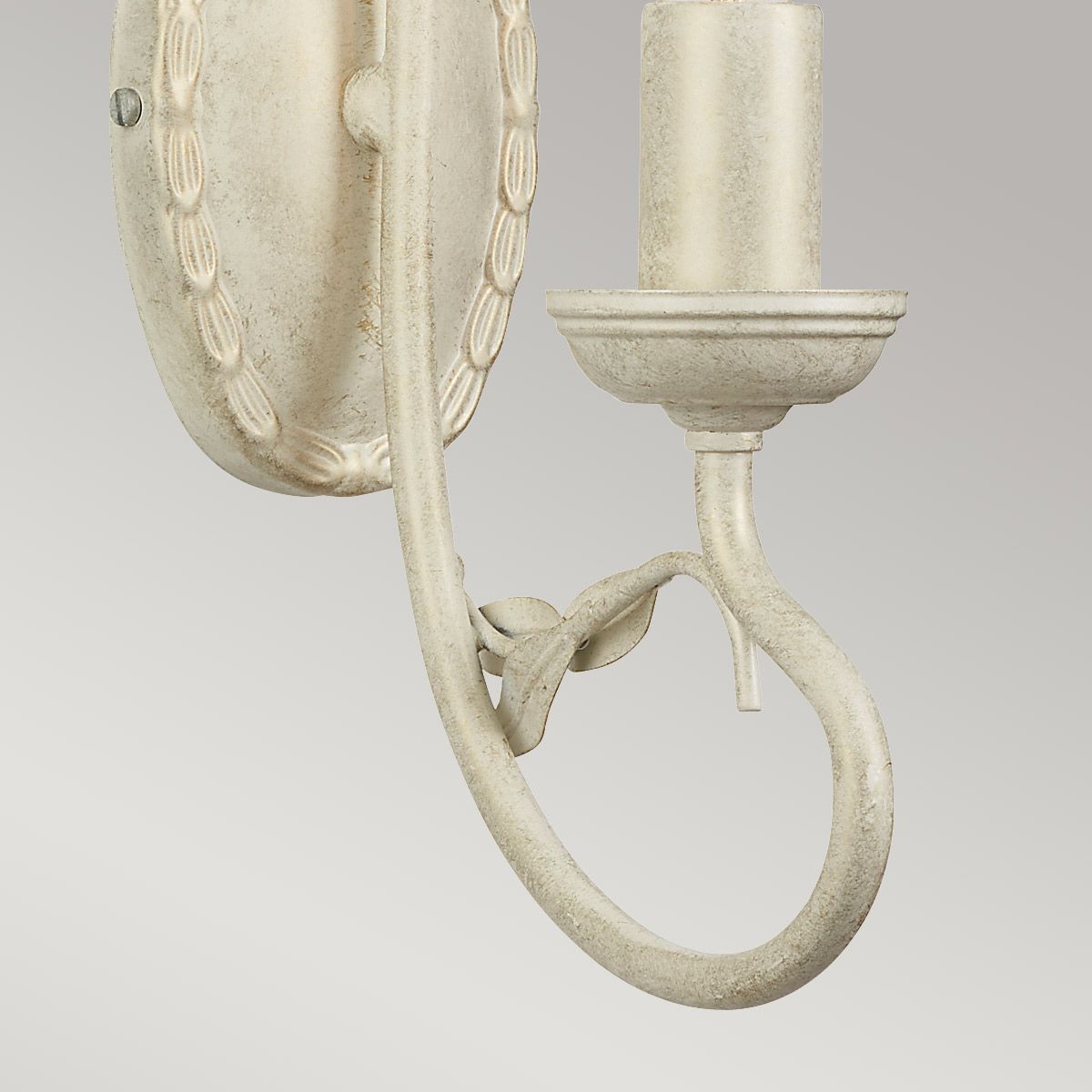 Olivia 1 Light Wall Light - Ivory/Gold - Comet Lighting