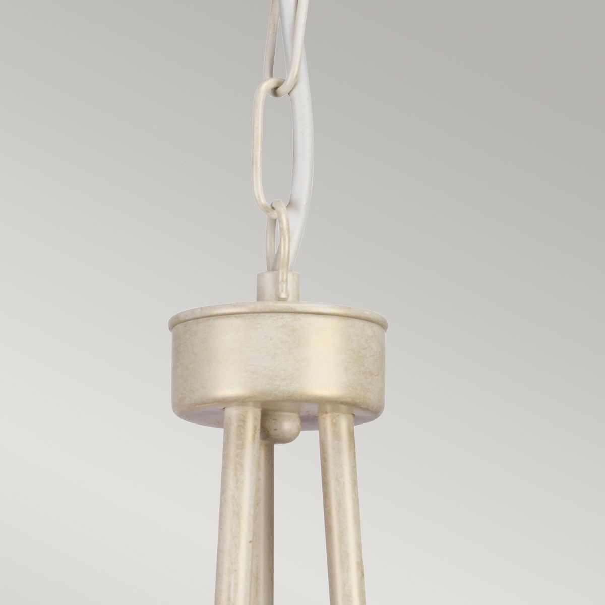 Olivia 3 Light Chandelier - Ivory/Gold - Comet Lighting