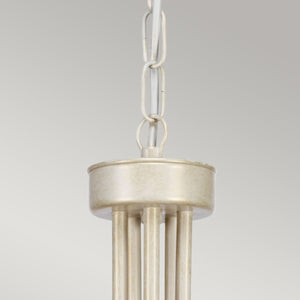 Olivia 5 Light Chandelier - Ivory/Gold - Comet Lighting