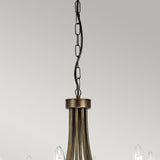 Olivia 8-Light Chandelier Black/Gold - Comet Lighting