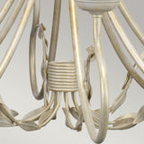 Olivia 8-Light Chandelier Ivory/Gold - Comet Lighting