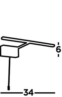 Cadiz LED Picture Light - Antique Brass Metal