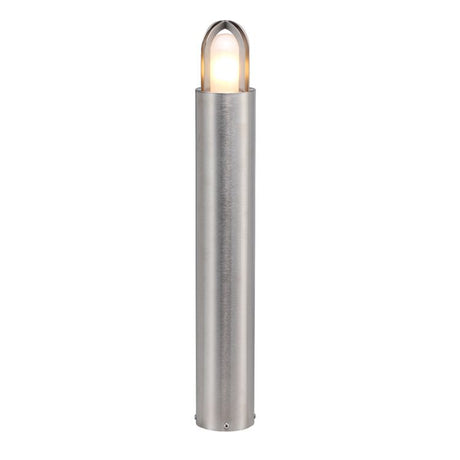 Paignton 1 Light Bollard 700mm Stainless Steel (Silver)