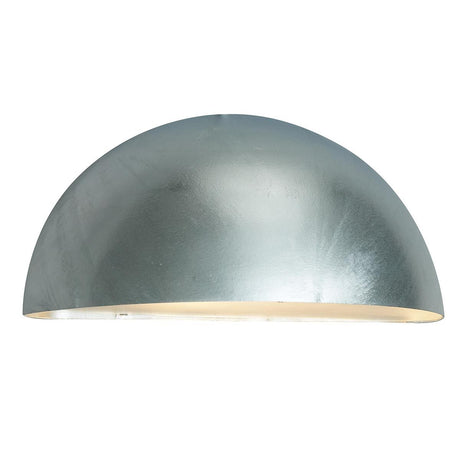 Paris 1 Light Large Wall Lantern - Galvanised - Comet Lighting