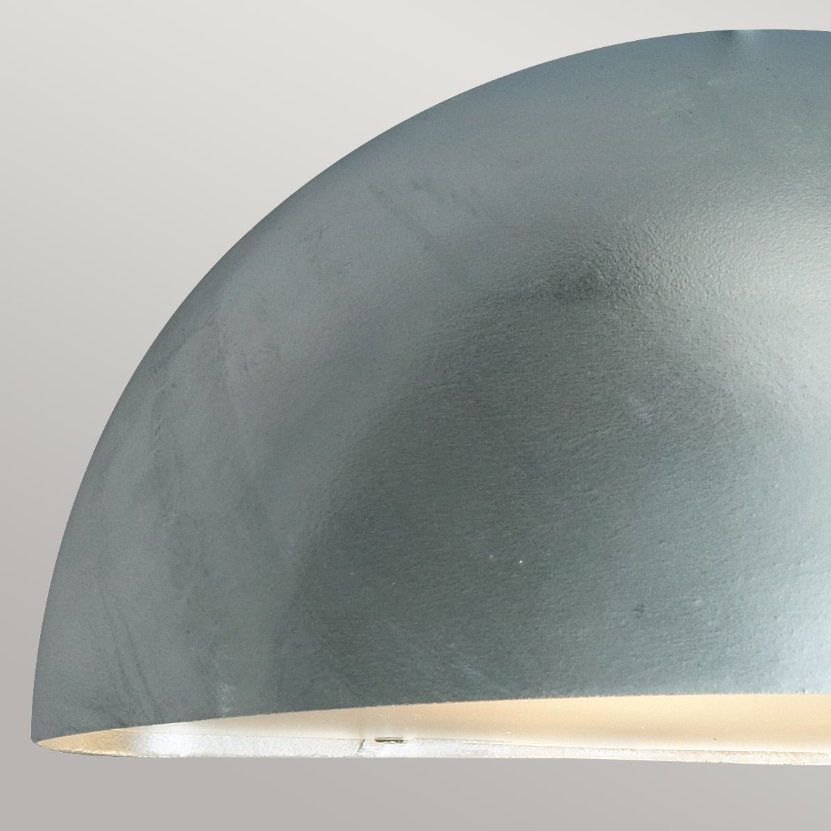 Paris 1 Light Large Wall Lantern - Galvanised - Comet Lighting