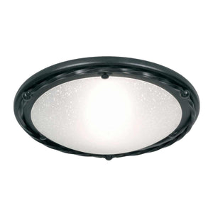 Pembroke 1 Light Flush Light Style B - Black - Comet Lighting