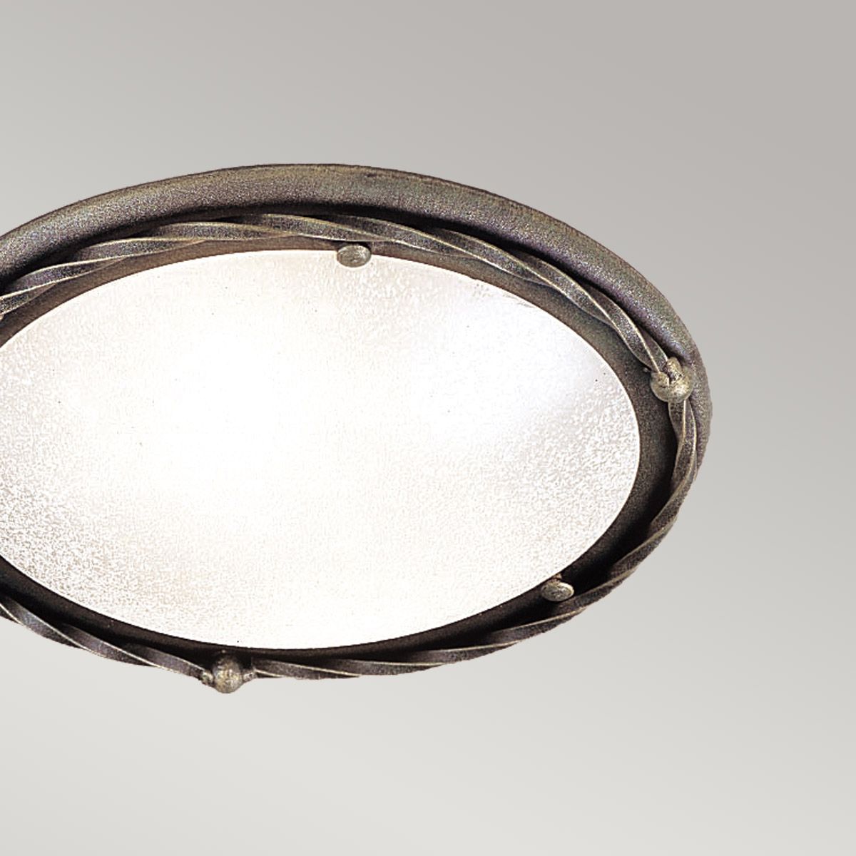 Pembroke 1 Light Flush Light Style B - Black/Gold - Comet Lighting
