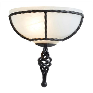 Pembroke 1 Light Wall Uplighter - Black - Comet Lighting