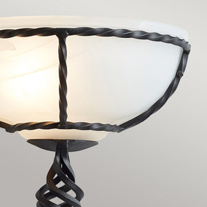 Pembroke 1 Light Wall Uplighter - Black - Comet Lighting