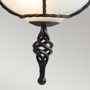 Pembroke 1 Light Wall Uplighter - Black - Comet Lighting
