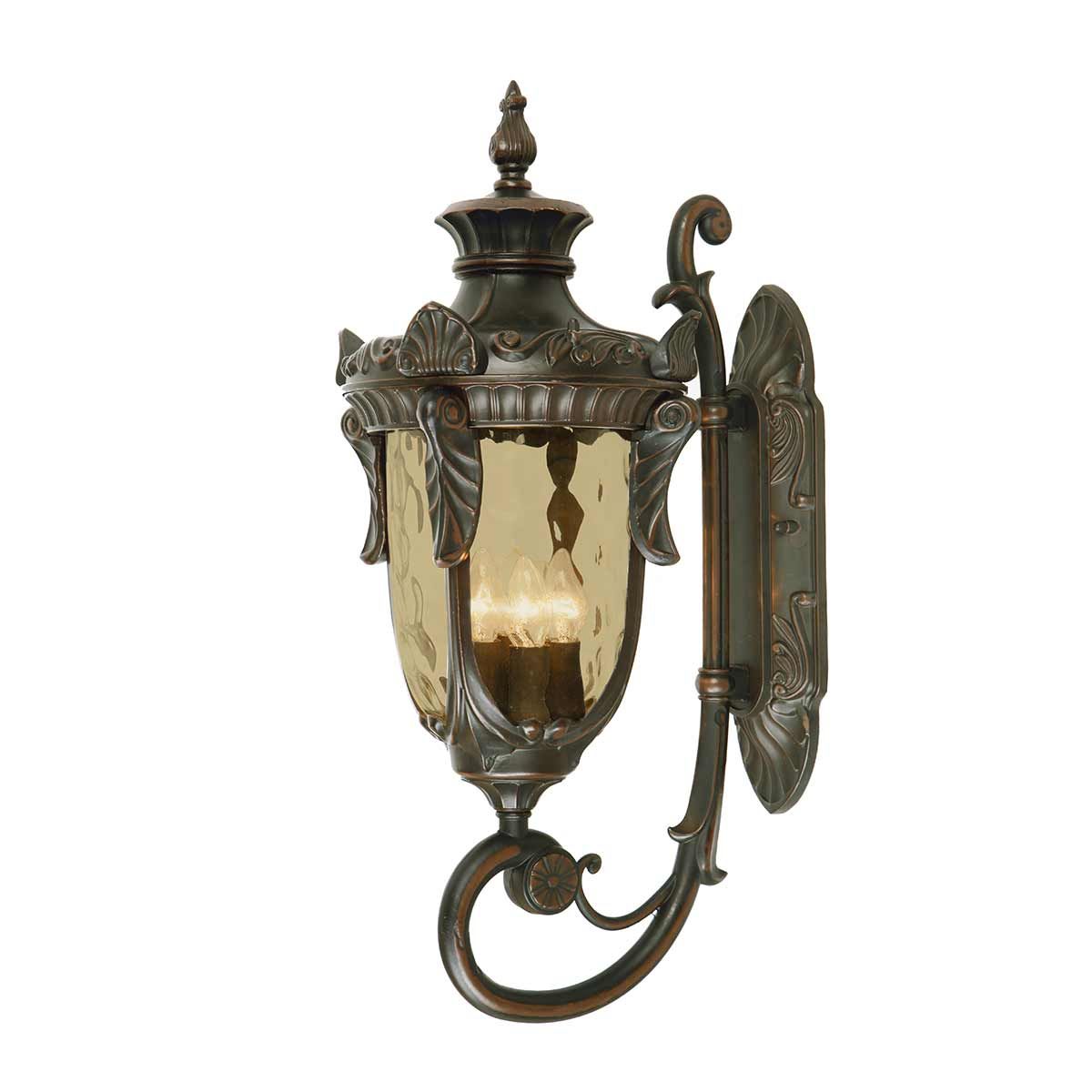 Philadelphia Outdoor Wall Up Lantern Large Bronze