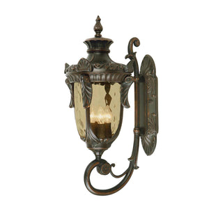 Philadelphia Outdoor Wall Up Lantern Large Bronze - Comet Lighting
