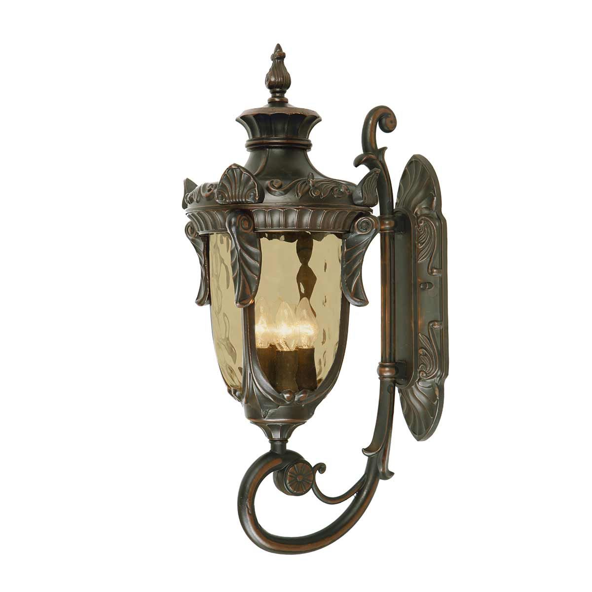 Philadelphia 3 Light Large Wall Lantern - Old Bronze - Comet Lighting