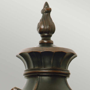 Philadelphia Outdoor Wall Up Lantern Large Bronze - Comet Lighting