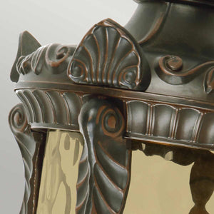 Philadelphia Outdoor Wall Up Lantern Large Bronze - Comet Lighting