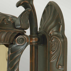 Philadelphia Outdoor Wall Up Lantern Large Bronze - Comet Lighting