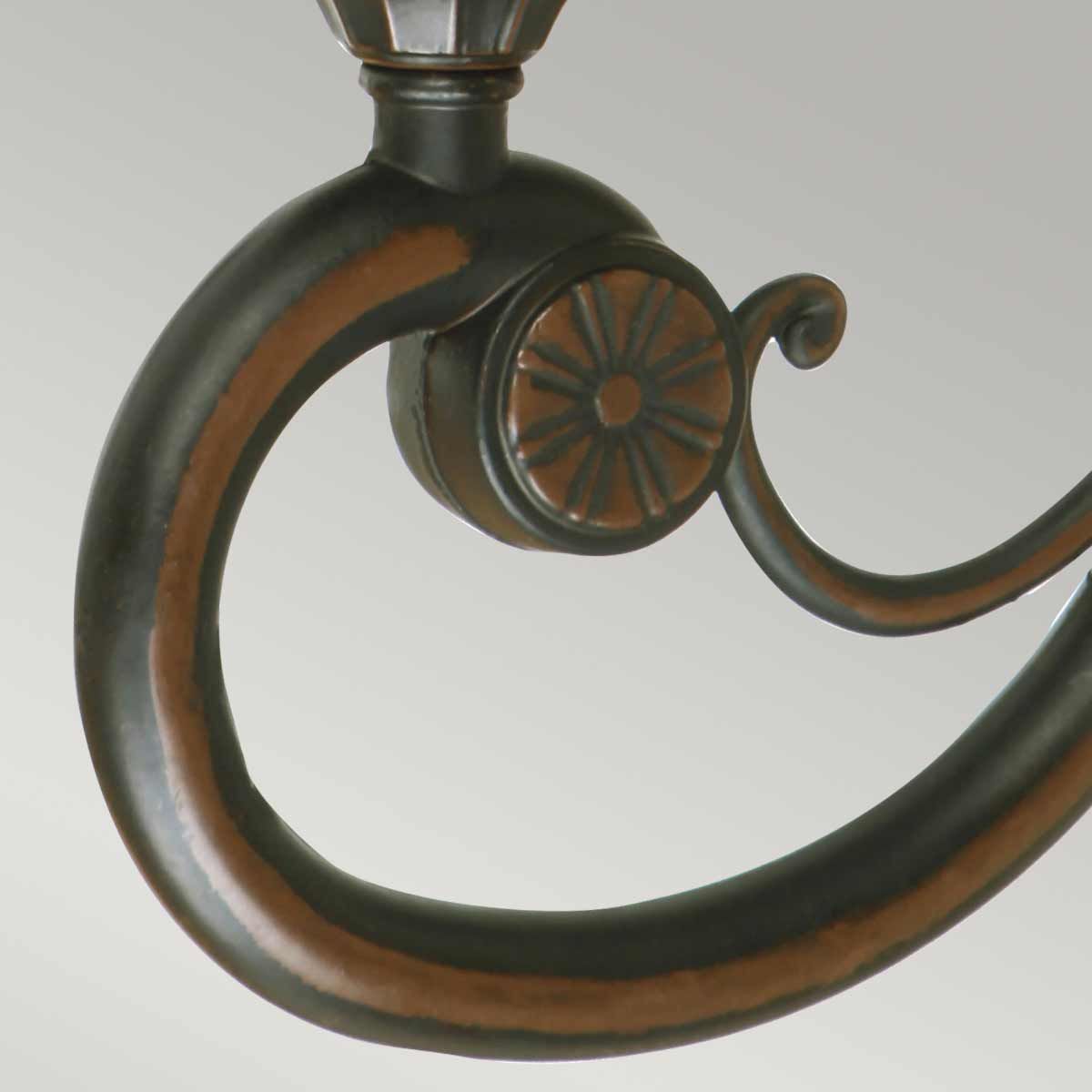 Philadelphia Outdoor Wall Up Lantern Large Bronze