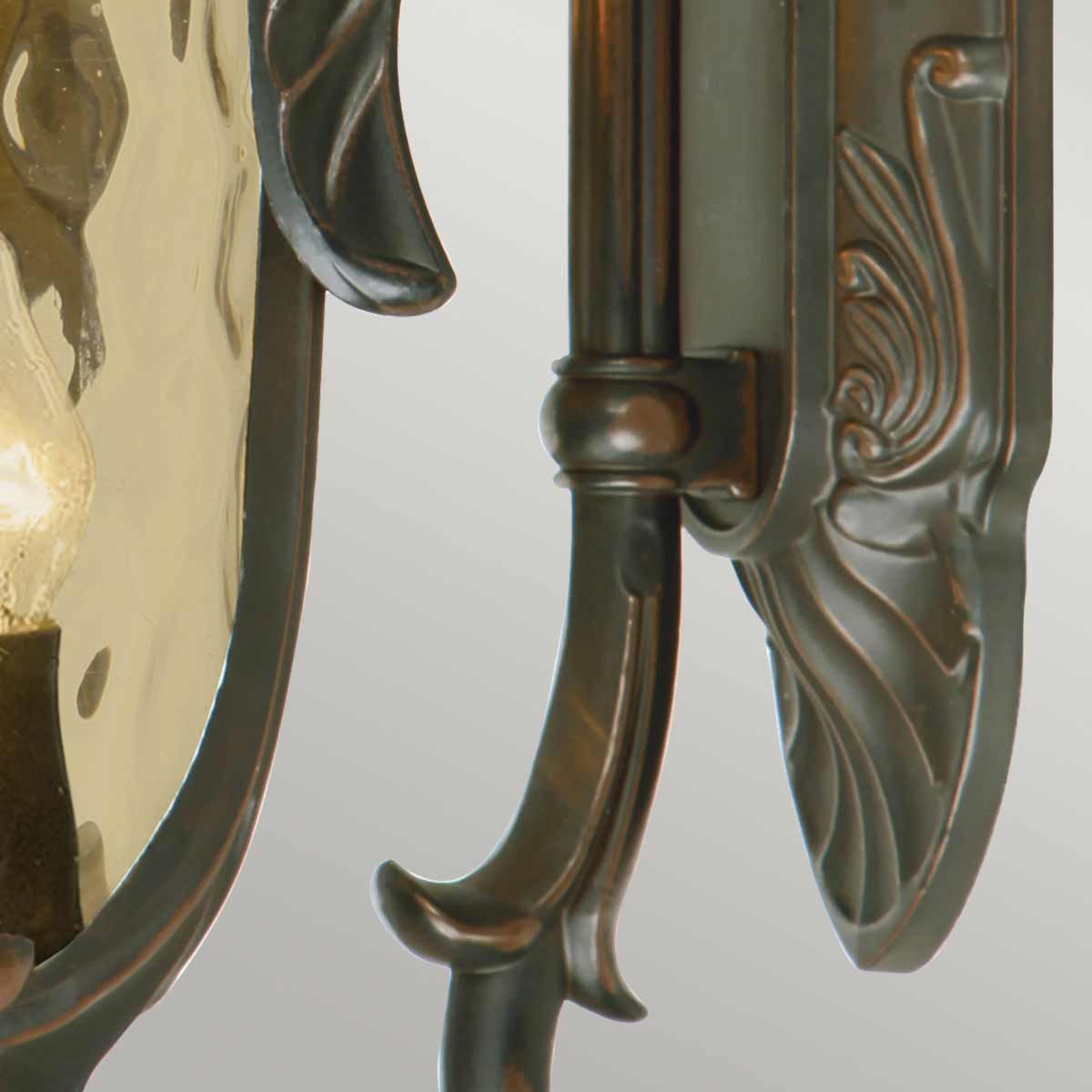Philadelphia 3 Light Large Down Wall Lantern - Old Bronze - Comet Lighting