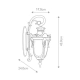 Philadelphia 1 Light Small Down Wall Lantern - Old Bronze - Comet Lighting