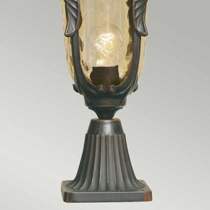 Philadelphia 1 Light Medium Pedestal - Old Bronze - Comet Lighting