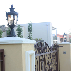 Philadelphia 1 Light Medium Pedestal - Old Bronze - Comet Lighting