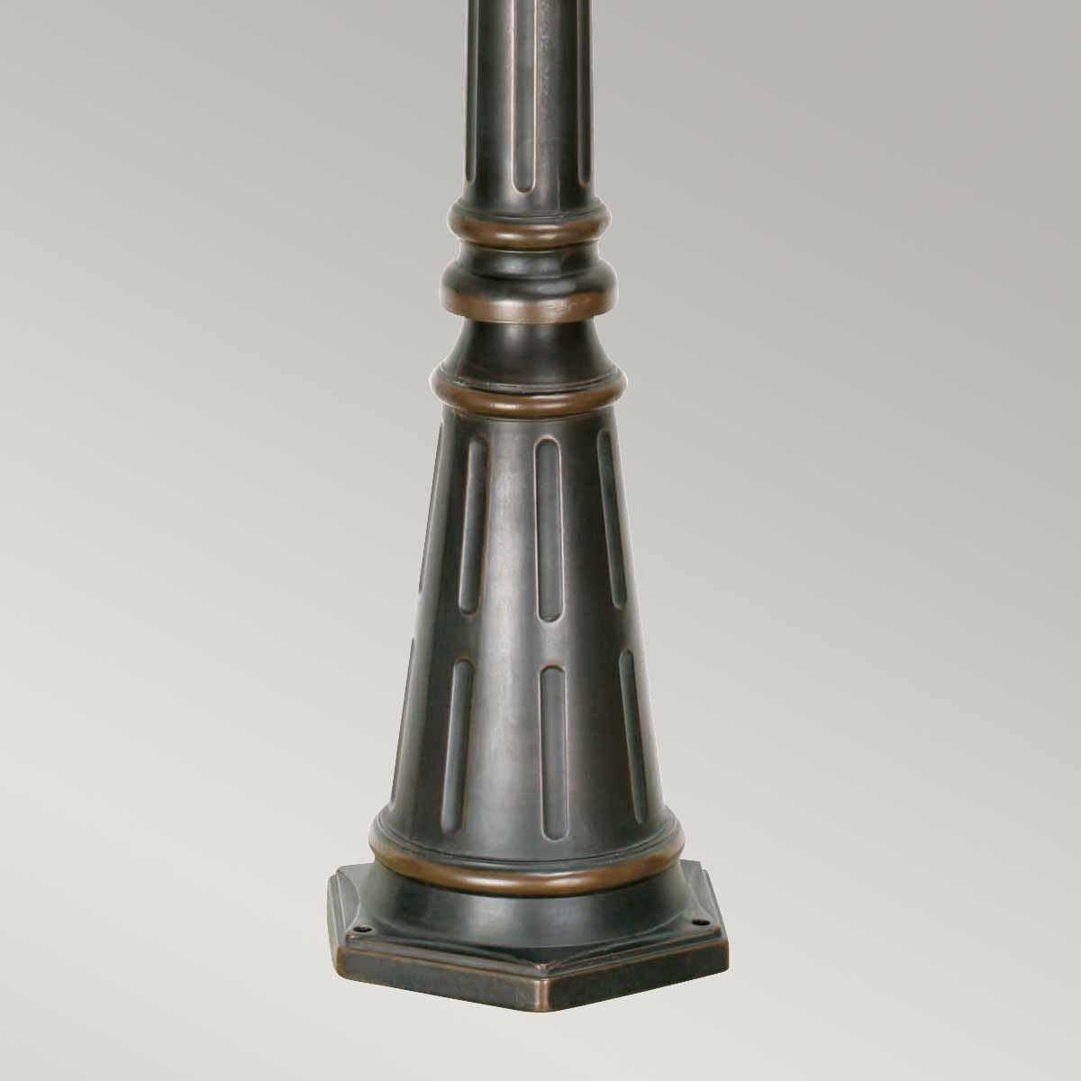 Philadelphia 3 Light Large Lamp Post - Old Bronze - Comet Lighting