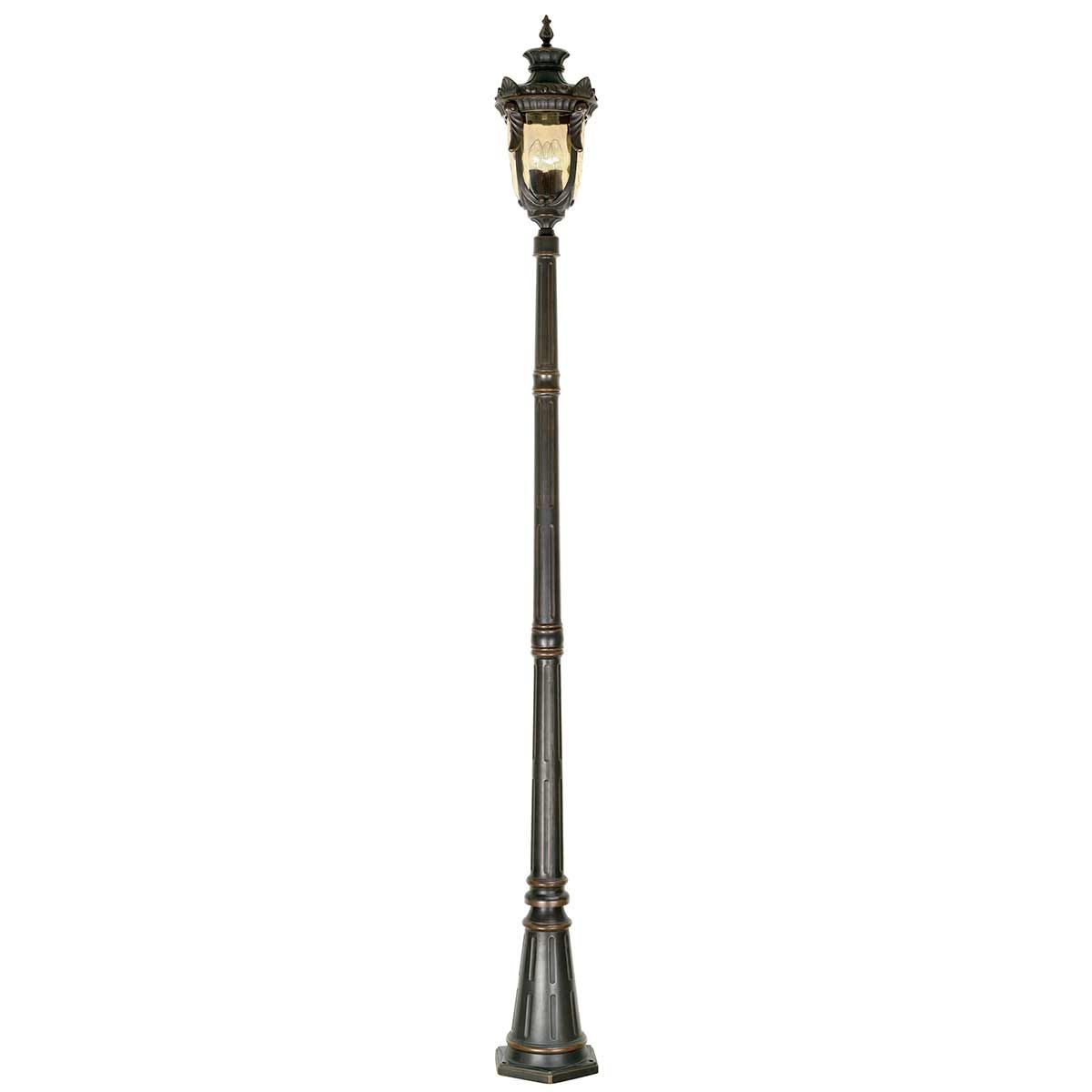 Philadelphia 3 Light Large Lamp Post - Old Bronze - Comet Lighting