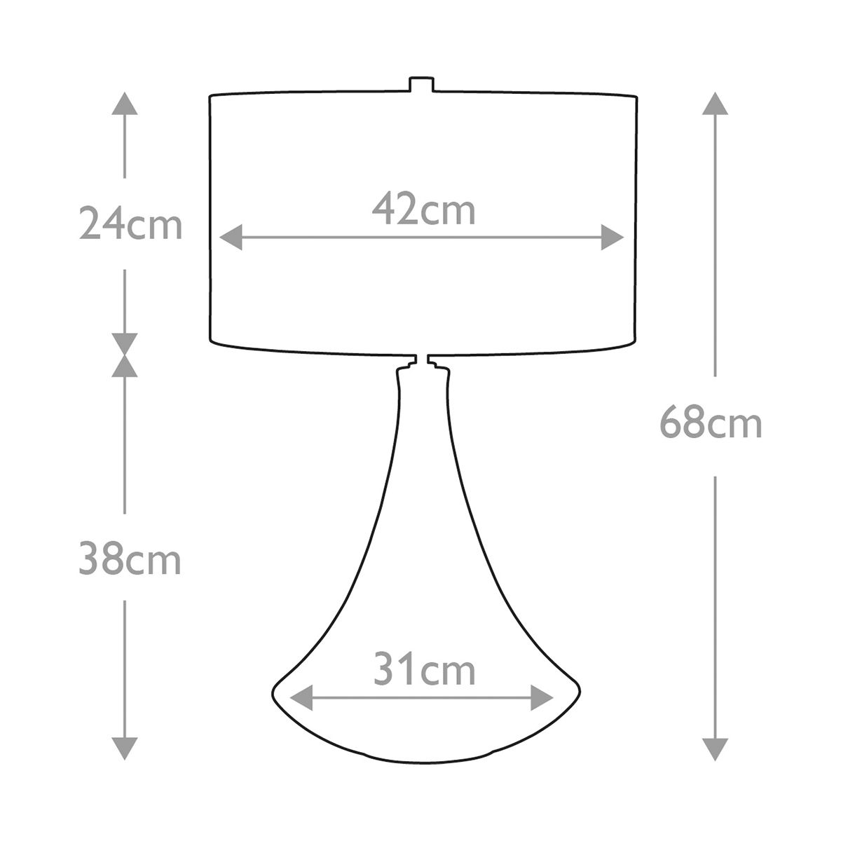 Pinner 1-Light Table Lamp - Comet Lighting