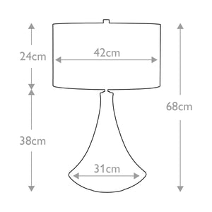 Pinner 1-Light Table Lamp - Comet Lighting