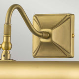 Picture Light 2 Light Large - Brushed Brass - Comet Lighting
