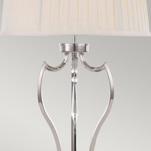 Pimlico 1 Light Table Lamp - Polished Nickel - Comet Lighting