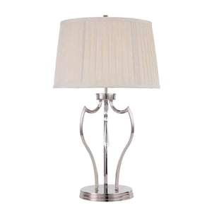 Pimlico 1 Light Table Lamp - Polished Nickel - Comet Lighting