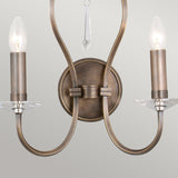 Pimlico 2 Light Wall Light - Dark Bronze