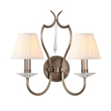 Pimlico 2 Light Wall Light - Dark Bronze