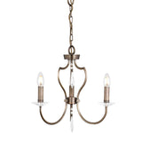 Pimlico 3 Light Chandelier - Dark Bronze