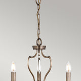 Pimlico 3 Light Chandelier - Dark Bronze