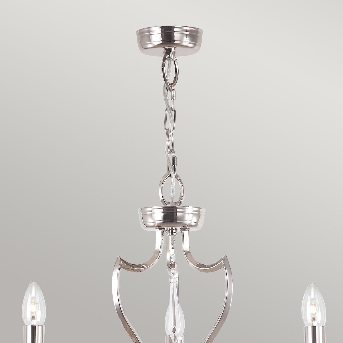 Pimlico 3 Light Chandelier - Polished Nickel