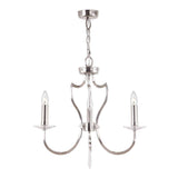 Pimlico 3 Light Chandelier - Polished Nickel