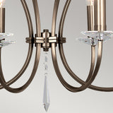 Pimlico 6-Light Chandelier Dark Bronze - Comet Lighting