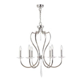 Pimlico 6-Light Chandelier Polished Nickel - Comet Lighting