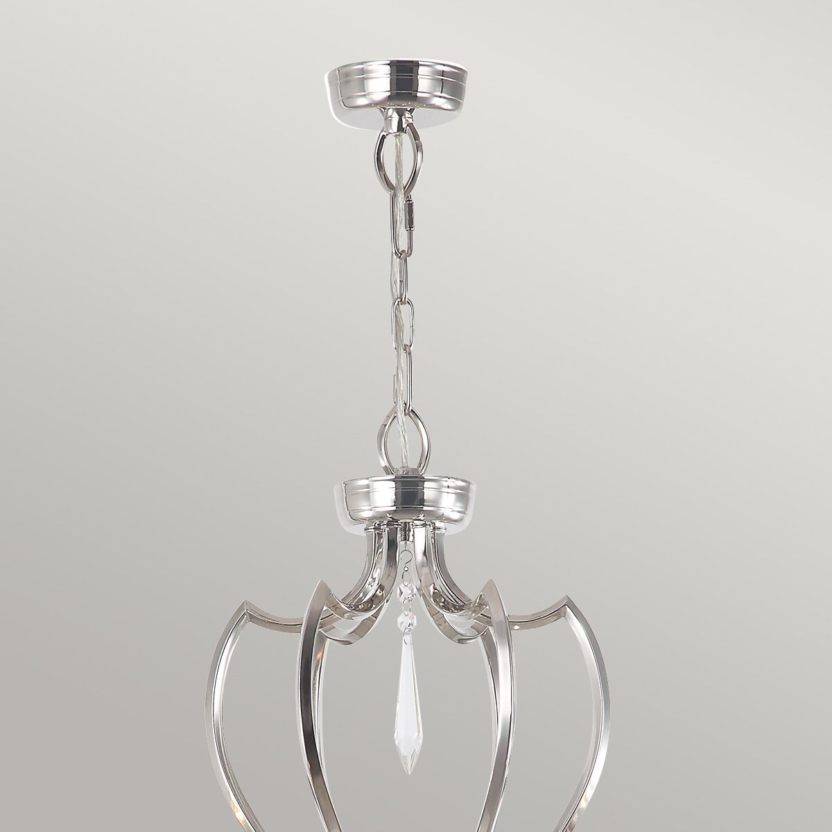 Pimlico 6-Light Chandelier Polished Nickel - Comet Lighting