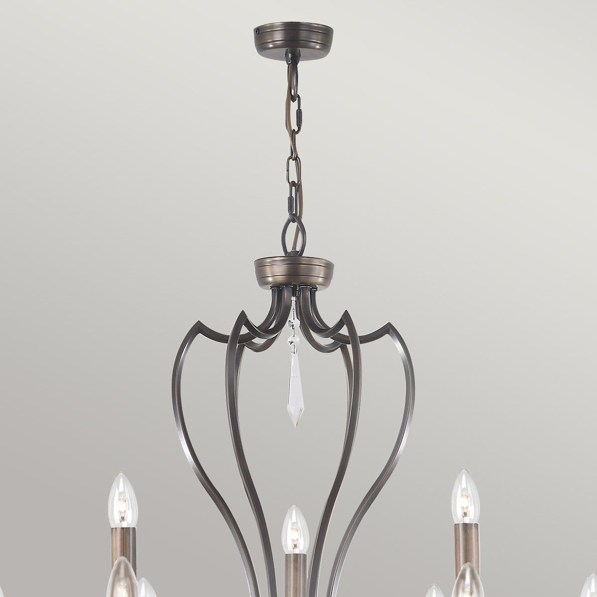 Pimlico 9-Light Chandelier Dark Bronze - Comet Lighting