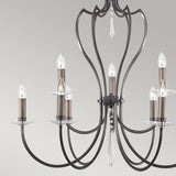 Pimlico 9-Light Chandelier Dark Bronze - Comet Lighting