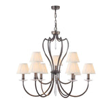 Pimlico 9-Light Chandelier Dark Bronze - Comet Lighting