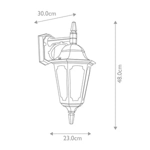 Parish 1 Light Down Wall Lantern - Comet Lighting