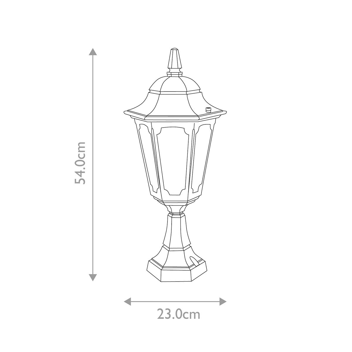 Parish 1 Light Pedestal Lantern