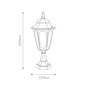 Parish 1 Light Pedestal Lantern - Comet Lighting
