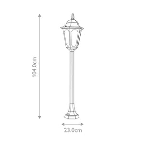 Parish 1 Light Pillar Lantern - Comet Lighting